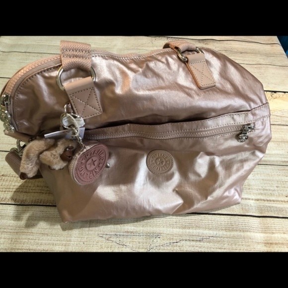 kipling rose gold bag